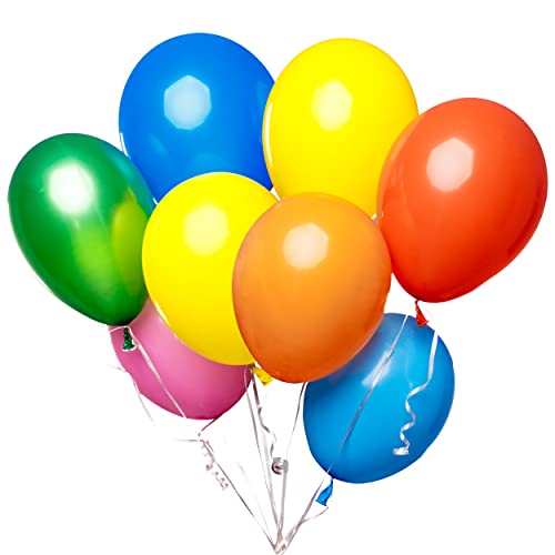 Balloons 9" 100 pcs Balloons Ready to Inflate with Air, Helium or Fill with Water
