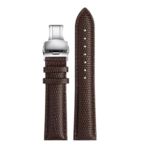 Correa de reloj de cuero con patrón de lagarto elegante para renovar su reloj de pulsera de 20mm