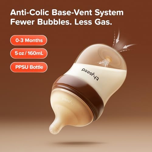 Baby Bottle for Infants and Toddlers, Feeding Bottle for Newborns (PPSU, 1+ Months (5 oz) 2-Pack) - 1