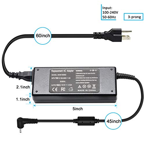 Envy Touchsmart Sleekbook 15 17 M6 M7 90W Laptop Charger Ac Adapter Replace For Hp Pavilion 11 14 15 17, Hp Spectre X360 13 15, Hp Elitebook Folio 1040 740015-001 741727-001 Power Cord #TOP5