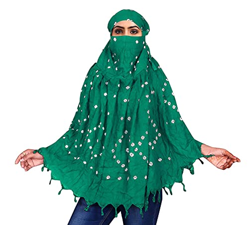Image of Cotton Long Scarf Cum Mask Scarves Usable for Vehicle Driver | White Printed Design Fabric | Universal Size | Soft & Breathable Sun Protection | For Girl & Women