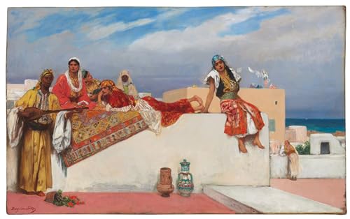 Tableaux Toile Idylle d'un après-midi Jean Benjamin Murale Déco 60x90cm
