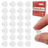 30 Pcs High Borosilicate Glass Screens 8mm,Honeycomb Holes Filter Screens with Daisy Design,Includes Storage Box,Tnkcter