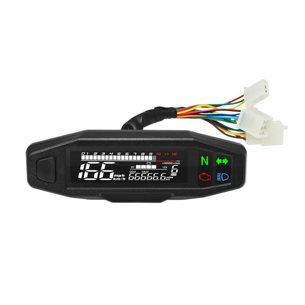 Tacómetro digital AD Universal para motocicletas, tacómetro digital de velocidad, panel de instrumentos, pantalla, soporte en Y (MT0069-M040)
