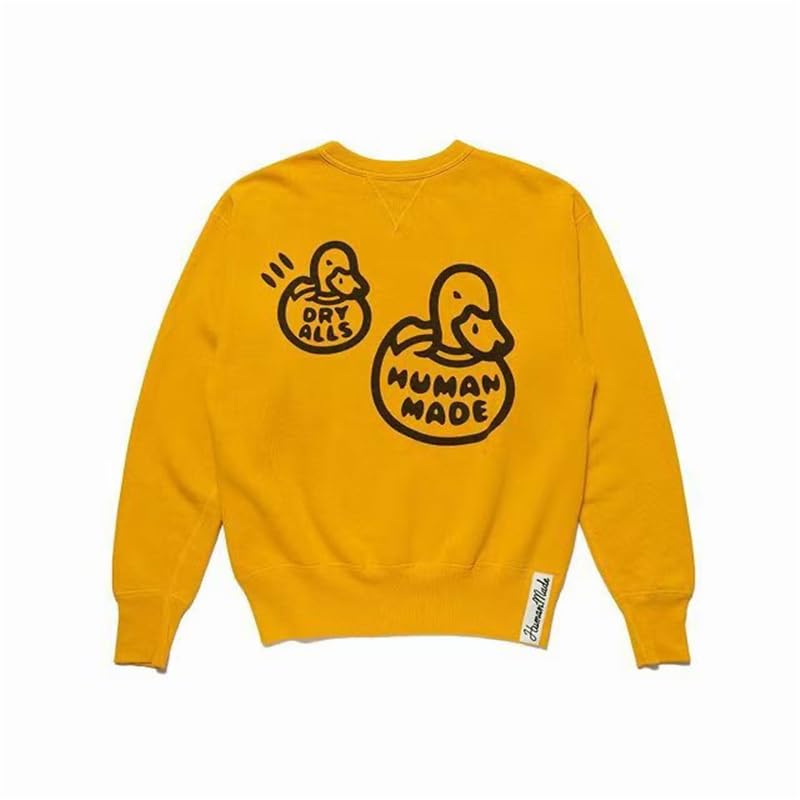 Human Made Duck Sweatshirts Men Woman 1:1 Cartoon Logo Human Made 