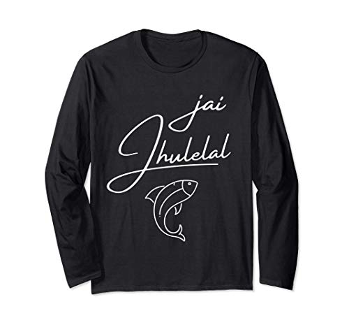 Indian Hindu Wedding Gift for Sindhis Jai Jhulelal God Long Sleeve T-Shirt