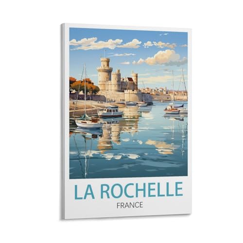 Toile La Rochelle poster vintage décoration chambre
