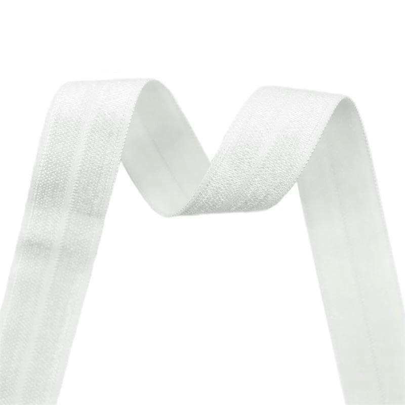 Rollo de 50/100 yardas de elástico liso plegable de 15 mm y 5/8" para el pelo, banda de licra, para manualidades de costura, con encaje, color verde salvia, 41, 20 mm, 100 yardas