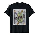 23TMNT00602A-002 Teenage Mutant Ninja Turtles Donatello Card City Sewer Logo Camiseta