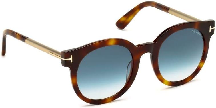 Tom Ford Sunglasses - FT0435 Janina 52P - Havana/Gradient Blue (51/22/140)