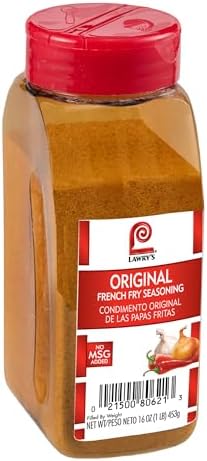 Lawry's Original French Fry Seasoning, 16 oz - One 16 Ounce Container of French Fry Seasoning Powder with Premium Blend of Spices, Best on Fries, Potatoes, Vegetables and More