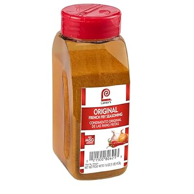 Lawrys Original French Fry Seasoning, 16 oz (Pack of 6) - Six 16 Ounce Containers of French Fry Seasoning Powder with Premium Blend of Spices, Best on Fries, Potatoes, Vegetables and More