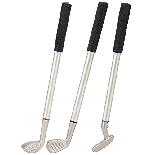Conjunto de canetas esferográficas para taco de golfe de metal de 15 cm, Caneta esferográfica de met