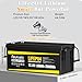 Feuruetc 12V 200Ah Lithium LiFePO4 Battery, Built-in 200A BMS, 2560Wh Energy Storage, Iron Phosphate 8000-15000 Deep Cycles Battery for Solar, Trolling Motor, RV