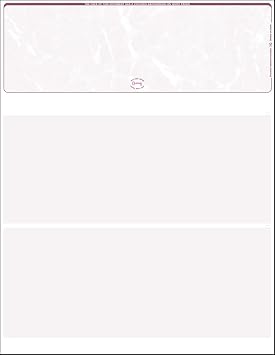 StockChecks - 3000 Burgundy Marble Laser Check Stock, Top Position Bank, Business Checks