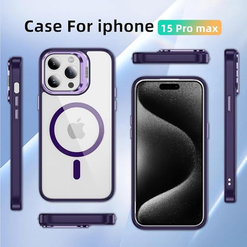 Image of amazon basics Basic Case for Apple iPhone 15 Pro (Silicone Purple)
