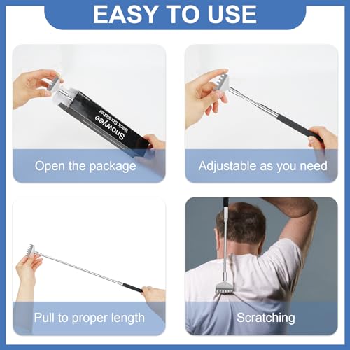 Snowyee Coçadores de costas para mulheres e homens, 3 peças, inclui kit de garra de urso e garra de