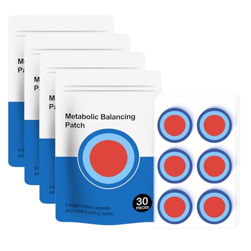 Abnehmpflaster 30 Stück Abnehmpflaster, Metabalance Patch Slimming Patch Abnehmen Schnell Fettverbrenner Für Stoffwechselgleichgewicht Sanfte Beruhigung (4 Set Eine Behandlungsserie)