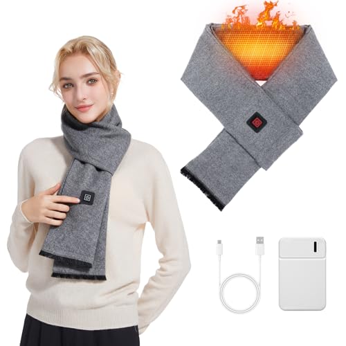 Bufanda térmica para mujeres y hombres con cuello recargable