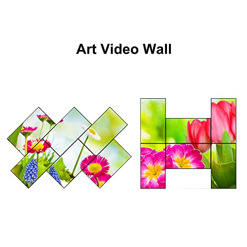 iseevy 6 channel magic video wall processor for 1x6 6x1 1x5 5x1 tv wall and special art video wall support 0360 degree and pixel to pixel high resolution display only work with windows1011 os
