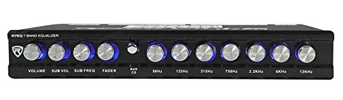 Rockville R7Eq 1/2 Din 7 Band Car Audio Equalizer Eq W/Front, Rear + Sub Output #TOP1