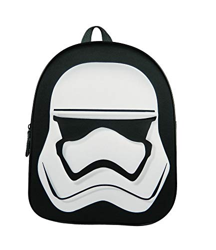 STAR WARS: SAC DOS Maternelle Gar� on 25x11x31 NOIR BLANC