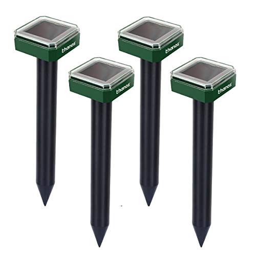 Thanos Solar Sonic Mole Repellent Groundhog Repeller Gopher Deterrent Vole Chaser Spikes Traps Rodents No Killing - Protect Your Lawn and Garden of Outdoor (4)