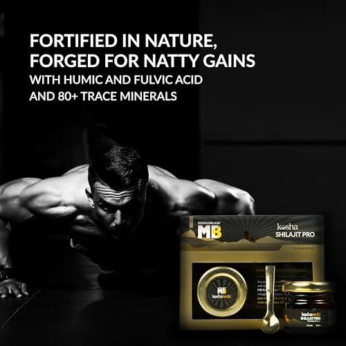 Image of Koshaveda Ashwagandha 500mg (60 Tablets) & MB Shilajit Pro (20g Shilajit Resin) | For Immunity, Strength, Stamina & Endurance