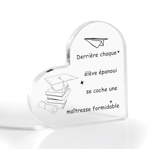 Cadeau Maitresse d'école Fin d'année, Cadeaux Maitresse d'école, Acrylique Maîtresse, Cadeau pour Maitresse d'ecole, Merci Maitresse Cadeau, Idee Cadeau Maitresse, Cadeau Professeur Aesh Atsem Creche