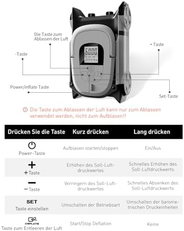 Bild 1 - Sup Board Pumpe Elektrisch,60PSI Sup Pumpe Elektrisch 12V DC,zweistufiges und automatische Abschaltung für Paddleboards,Tragbare Boote,Autos,Fahrräder,Motorräder