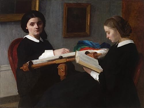 Toile les deux soeurs d'Henri Fantin Latour avec impression haute définition 60x90cm