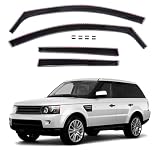 J&J AUTOMOTIVE GP Windabweiser passend für Land Rover Range Rover Sport 5-Türer 2005-2012 4tlg, Vorne und Hinten Regenabweiser Passform Getönt Schwarz