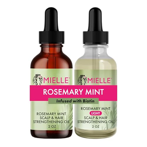 Mielle Rosemary Mint Scalp & Hair Oil Duo - Original and Light Va...