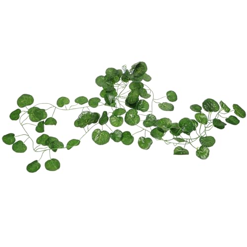 Lurrose Plante Artificielle Verte en Plastique pour Terrariums et Aquariums, Décoration Réaliste pour Reptiles, Installation Facile et Ornement Naturel pour...