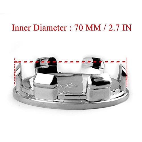 4 Pack 75Mm Wheel Center Caps For Oz Racing Forged Superforgiata 19" 20" Wheels, Chrome Od 75Mm(2.93") Id 70Mm(2.76") Rim Center Hubcaps #TOP5