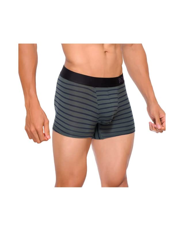 Image of ROUC Men Underwear - PROFLO Prints Trunks, Micro Modal, Ultra Comfort Underwear with Microfiber Waistband (Pack of 2)
