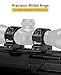 CVLIFE 1 inch Scope Rings Low Profile Precision Mount - Compatible with Picatinny Rails - 20mm Rifle Scope Mount - 2 Pieces