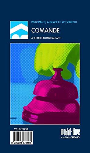 Comande Da 25 Fogli Autoricalcanti A Doppia Copia 17X9,9 Adatta Per Pizzeria/Ristorante E Albergo