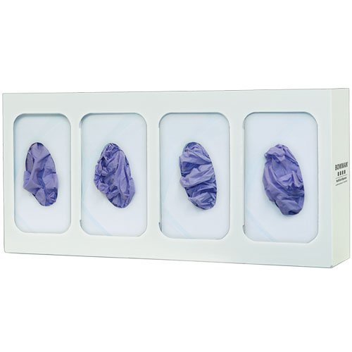 BOWMAN - Glove Box Dispenser - Quad with Dividers 21.19"W x 10.00"H x 3.81"D
