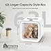 Lucky NAVl Automatic Pet Dryer Box for Cats and Small Dogs, Ultra Quiet 62L Big Capacity Dog Dryer Box, Cat Dryer Cage with Smart Temperature Control, 360