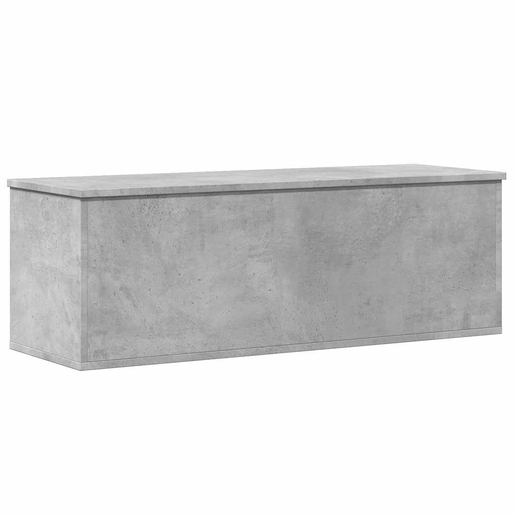 vidaXL Storage Box, Storage Chest for Hallway Living Room, Blanket Box for Clothes, Toy Box with Lid, Trunk, Concrete Grey Engineered Wood