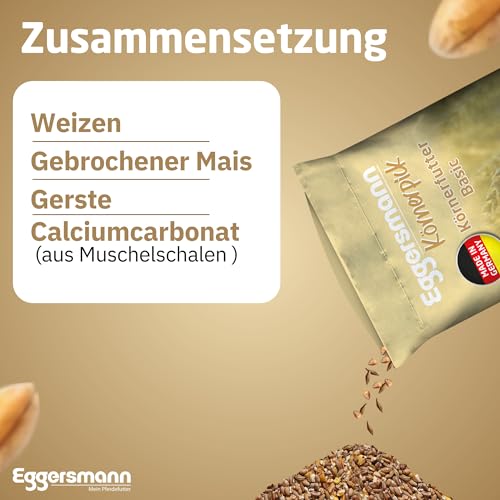 Eggersmann Körnerpick Hühnerfutter 25 kg Körnerfutter Basic - Basic Hühner Körnerfutter Geflügelfutter - Premium Körnermischung für Hühner Gänse und Enten