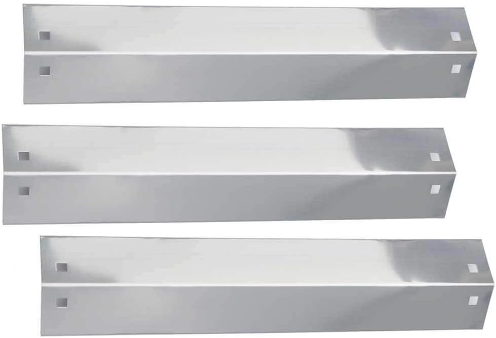 Stainless Heat Shield Chargriller 3001, Chargriller 3030, Chargriller 4000, Chargriller 5050, Chargriller 5252 Gas Grill Models, 3-Pack