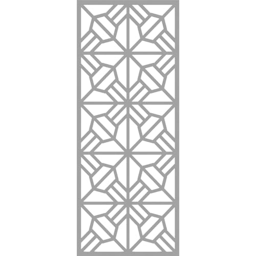 Image of 17 3 /8 inchW x 44 3 /8 inchH x 3 /8 inchT Auburn Decorative Fretwork Wall Panels in Architectural Grade PVC
