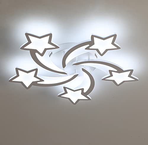 【Parametri di base】Plafoniera LED dimensioni del prodotto: 65 * 27 * 8cm (26 * 11 * 3 pollici), 60W circa 5400LM, luce bianca fredda 6000K.