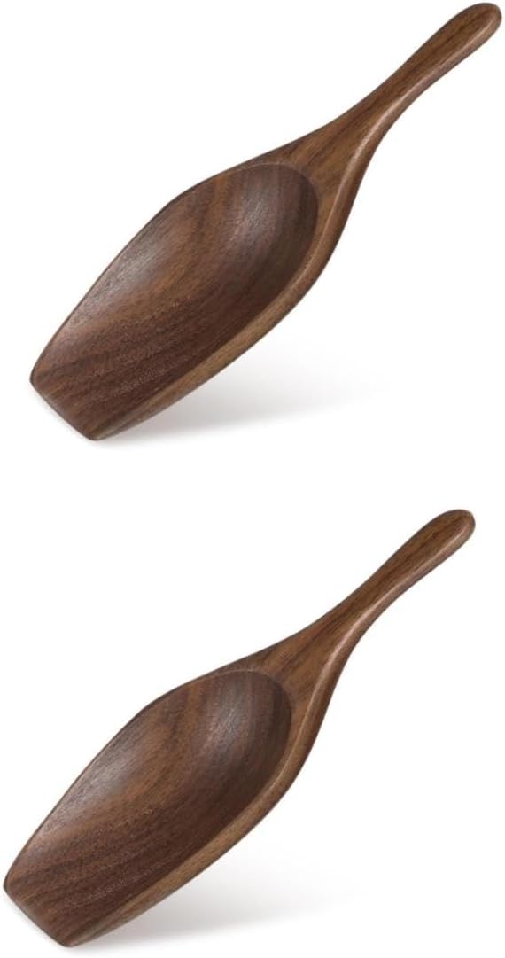 2pcs Practical Tea Reusable Scoop for Coffee Beans Loose Tea Elegant Natural Lightweight Easy to Use for Kitchen Travel