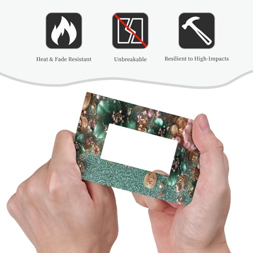 Decorative Outlet Covers Bling Green Rose Flowers Crystal Rhinestone Glitter 1 Gang Single Decora GFCI Device Light Switch Covers Plate 1 Rocker Wall Plate Jumbo Faceplate