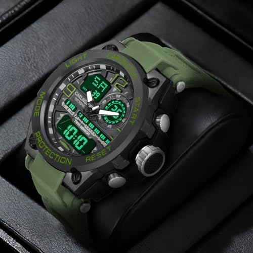 Carlington Men's Analog-Digital Sports Watch CT 3377 Green - Image 6