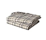 Bacati Crib Fitted Sheet, Khaki Plaids Yarn Dyed (Pack of 2)