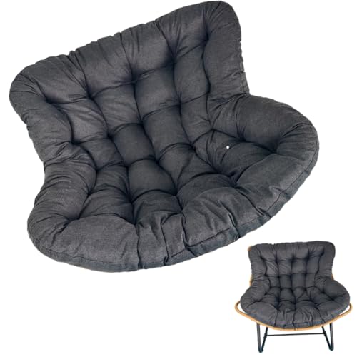 Übergroßes Schaukelstuhlkissen für den Außenbereich, weich gepolstertes Rattan-Geflecht, Loungesitz für